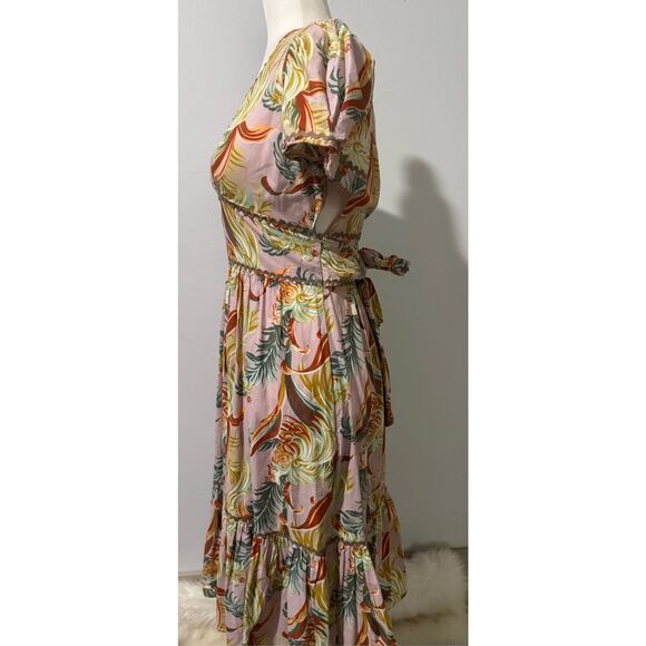 Anthropologie James Coviello paradise embroidered print dress 4 - Picture 7 of 11
